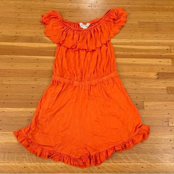 Miss Selfridge orange elastic stretch romper NWT - Picture 1 of 5